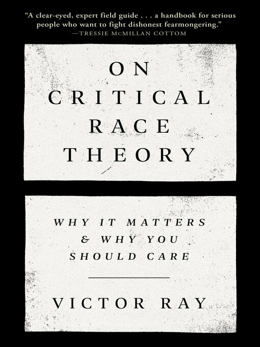 Title details for On Critical Race Theory by Victor Ray - Wait list
